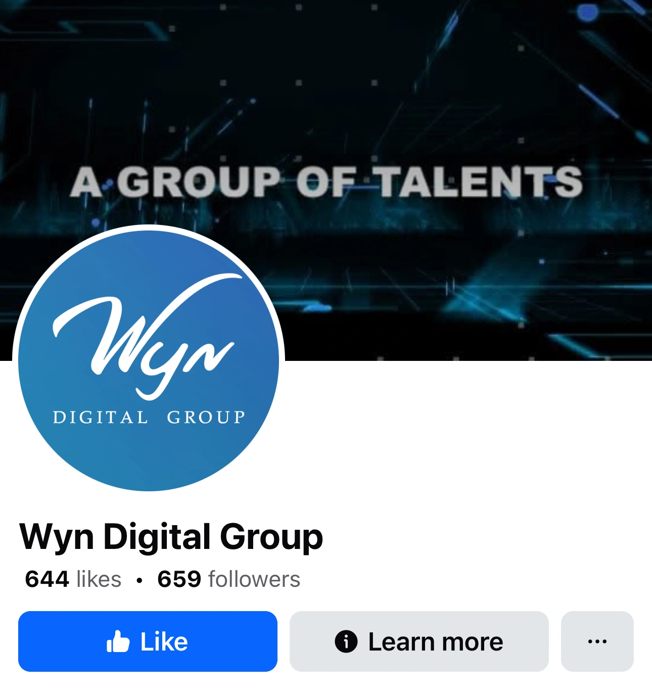 Wyn Digital Group's Facebook Profile Page